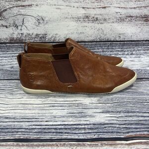 Frye Melanie Chelsea Slip On Boots Brown Leather Shoes, Women’s Size 8.5